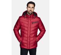 Steppjacke NEW CANADIAN, Herren, Gr. 25, rot, 100% Polyester, unifarben, normal, ohne Ausschnitt, Jacken Steppjacke, mit Fleece-Einsatz am Innenkragen (65307153-25) rot