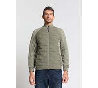 Steppjacke NO EXCESS "No Excess Allwetterjacke Jacket Short Fit Sealed Knitted Mix", Herren, Gr. XXL, steel, 100% Polyester, Jacken Steppjacke (38262807-XXL) steel