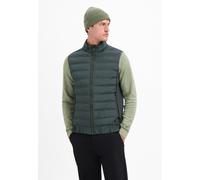 Steppjacke NO EXCESS "No Excess Gesteppte Weste Bodywarmer Padded Sealed Mix With Knit", Herren, Gr. XXL, schwarz steel, 100% Polyester, Jacken Steppjacke (19639213-XXL)
