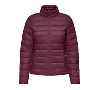Steppjacke ONLY "ONLABBIE QUILTED JACKET OTW ZL", Damen, Gr. M, rot (burgundy), Web, Obermaterial: 100% Polyamid, unifarben, regular fit hüftlang, Jacken Steppjacke (43203053-M) burgundy