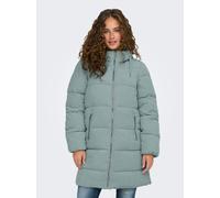 Steppjacke ONLY "ONLDOLLY LONG CORDUROY PUFFER OTW", Damen, Gr. S, abyss detail:big wales, Cord, Obermaterial: 100% Polyester, unifarben, regular fit taillenbedeckt, Jacken Steppjacke, aus feinem Cord