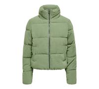Steppjacke ONLY "ONLELIA CORDUROY PUFFER OTW ZL", Damen, Gr. L, grün (hedge grün), Web, Obermaterial: 100% Polyester, unifarben, regular fit, Jacken Steppjacke (62849941-L)