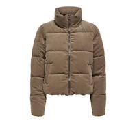 Steppjacke ONLY "ONLELIA CORDUROY PUFFER OTW ZL", Damen, Gr. XL, braun (cub), Web, Obermaterial: 100% Polyester, unifarben, regular fit, Jacken Steppjacke (75767933-XL)