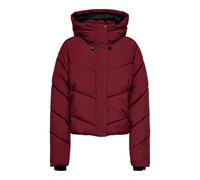 Steppjacke ONLY "ONLHARPER LIFE SHORT PREMIUM JACKET OTW", Damen, Gr. L, cabernet, Web, Obermaterial: 100% Polyester, unifarben, Jacken Steppjacke (95080667-L) cabernet