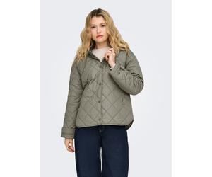 Steppjacke ONLY "ONLJULIET QUILTED HOOD JACKET NOOS OTW", Damen, Gr. L, smokey olive, Steppware, Obermaterial: 100% Polyester, unifarben, normal, Jacken Steppjacke, Kunstfaser (49620735-L) smokey oliv