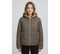 Steppjacke ONLY "ONLMIKI HOOD QUILT JACKET CC OTW", Damen, Gr. S, walnut detail:oxford tan, Steppware, Obermaterial: 100% Nylon, unifarben, Po-bedeckend, Jacken Steppjacke, mit seitlichem Kordelzug am