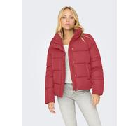 Steppjacke ONLY "ONLNEWCOOL PUFFER JACKET OTW NOOS", Damen, Gr. S, rot (karanda rot), Web, Obermaterial: 100% Polyester, unifarben, Jacken (50573444-S) karanda rot