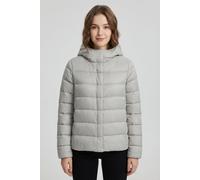 Steppjacke ONLY "ONLRUBY QUILTED DOWN HOOD JACKET OTW", Damen, Gr. L, grau (string), Steppware, Obermaterial: 100% Nylon, unifarben, normal, Jacken Steppjacke (66446950-L) string