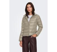 Steppjacke ONLY "ONLRUBY QUILTED DOWN JACKET OTW", Damen, Gr. L, string, Web, Obermaterial: 100% Nylon, unifarben, regular fit, Jacken Steppjacke (34012445-L) string