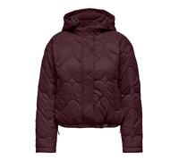 Steppjacke ONLY "ONLTAHIA LW HEART HOOD JACKET CC OTW", Damen, Gr. L, braun (fudge), Steppware, Obermaterial: 100% Nylon, unifarben, normal, Jacken Steppjacke, Kunstfaser (66580240-L) fudge