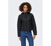 Steppjacke ONLY "ONLTAHIA LW QUILTED HOOD JKT OTW CC OTW", Damen, Gr. M, schwarz, Web, Obermaterial: 100% Nylon, unifarben, modisch, regular fit, Langarm, Jacken (16667852-M) schwarz