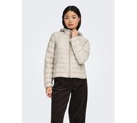 Steppjacke ONLY "ONLTAHIA LW QUILTED HOOD JKT OTW CC OTW", Damen, Gr. XL, pumice stone, Web, Obermaterial: 100% Nylon, unifarben, regular fit, Jacken Steppjacke (96396145-XL) pumice stone