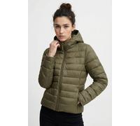Steppjacke ONLY "ONLTAHIA LW QUILTED HOOD JKT OTW CC OTW", Damen, Gr. XS, grün (cocoa créme), Steppware, Obermaterial: 100% Nylon, unifarben, regular fit normal, Jacken Steppjacke, Kunstfaser (7469856