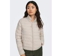 Steppjacke ONLY "ONLTAHIA LW QUILTED JACKET OTW NOOS", Damen, Gr. XS, pumice stone, Steppware, Obermaterial: 100% Nylon, unifarben, regular fit kurz, eingefasste Kante, Jacken Steppjacke, Kunstfaser (