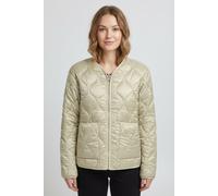Steppjacke ONLY "ONLTELMA AOP QUILTED REV JACKET CC OTW", Damen, Gr. L, beige (braun rice aop:leo), Steppware, Obermaterial: 57% Polyester, 43% Nylon, bedruckt, unifarben, regular fit normal, Rundhals