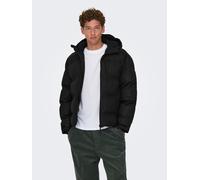 Steppjacke ONLY & SONS "ONSMATHIS PUFFER OTW", Damen, Gr. M, schwarz, Web, Obermaterial: 100% Polyester, unifarben, Bündchen, Jacken Steppjacke (85797954-M) schwarz