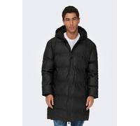 Steppjacke ONLY & SONS "ONSROYCE PUFFER JACKET OTW", Herren, Gr. S, schwarz, Web, Obermaterial: 100% Polyester, unifarben, Windstopperbündchen, Jacken Steppjacke (94940347-S) schwarz