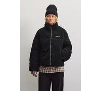 Steppjacke PEGADOR "GEORGIA TEDDY PUFFER JACKET", Damen, Gr. M, schwarz, Web, Obermaterial: 100% Polyester, unifarben, regular fit normal, Jacken Steppjacke, Kunstfaser, regular fit (43707700-M) schwa