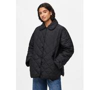 Steppjacke PIECES "PCEMILY SHORT QUILTED JACKET NOOS BC", Damen, Gr. XL, schwarz, Steppware, Obermaterial: 100% Polyester, unifarben, normal, Jacken Steppjacke, Kunstfaser (46438563-XL) schwarz