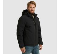 Steppjacke PME LEGEND "CREWCAT", Herren, Gr. XL, jet schwarz, Web, Obermaterial: 100% Polyester, normal hüftbedeckend, abgesteppt mit Klettverschluss,mit Windstopper, Jacken Steppjacke, Wind- und wass