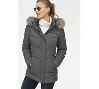 Steppjacke POLARINO, Damen, Gr. 42, grau (anthrazit), Obermaterial: 100% Polyester. Besatz: 100% Polyester. Futter: 100% Polyester. Wattierung: 100% Polyester, Strickbündchen, Jacken Steppjacke, mit a