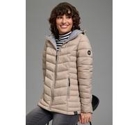 Steppjacke POLARINO, Damen, Gr. 46, sand, Web, Obermaterial: 100% Polyamid. Futter: 100% Polyamid. Wattierung: 100% Polyester, kontrastfarbene Details, unifarben mit Farbeinsatz, eingefasste Kante, Ja
