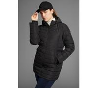 Steppjacke POLARINO, Damen, Gr. 46, schwarz, Web, Obermaterial: 100% Polyester. Futter: 100% Polyester. Wattierung: 100% Polyester, Rippstrickbündchen, Jacken Steppjacke, für Übergang und kühle Tage,
