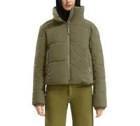Steppjacke QS, Damen, Gr. L, grün (olive), Cord, Obermaterial: 100% Polyester. Futter: 100% Polyester, unifarben, gerade hüftlang, Rundhals, elastischer Bund, Jacken Steppjacke, kurz, aus Cord und mit