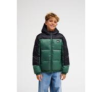 Steppjacke QUIKSILVER "COLD DAYS YOUTH JACKET", Jungen, Gr. 14, grün (forest), Obermaterial: 100% Nylon. Futter: 100% Polyester. Wattierung: 100% Polyester, Jacken Steppjacke, mit typischer Steppung,
