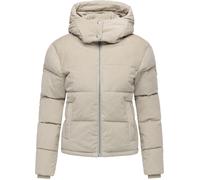 Steppjacke RAGWEAR "Roobie Cordy", Damen, Gr. L (40), hellgrau, Obermaterial: 100% Baumwolle, Innenfutter: 100% Polyester, Wattierung: 100% Polyester, gerade hüftlang, hoch geschlossener Ausschnitt, w