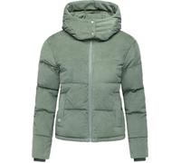 Steppjacke RAGWEAR "Roobie Cordy", Damen, Gr. XL (42), graugrün, Obermaterial: 100% Baumwolle, Innenfutter: 100% Polyester, Wattierung: 100% Polyester, gerade hüftlang, hoch geschlossener Ausschnitt, 