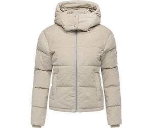 Steppjacke RAGWEAR "Roobie Cordy", Damen, Gr. XXL (44), hellgrau, Obermaterial: 100% Baumwolle. Innenfutter: 100% Polyester. Wattierung: 100% Polyester, gerade hüftlang, hoch geschlossener Ausschnitt,
