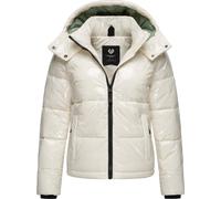 Steppjacke RAGWEAR "Roobie", Damen, Gr. L (40), weiß (sanftes weiß), Außenmaterial: 100% Polyester; Innenfutter: 100% Polyester; Wattierung: 100% Polyester, gerade hüftlang, Ärmel ohne Ärmelschlitz Ri