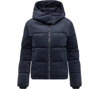Steppjacke RAGWEAR "Roobie Velvet YOUMODO", Damen, Gr. XS (34), blau (navy), Obermaterial: 100% Polyester, 100% Polyester, Wattierung: 100% Polyester, Ärmelfutter: 100% Polyester, gerade hüftlang, Ärm