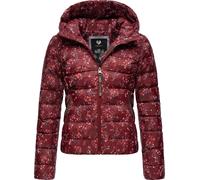 Kurze Winter Steppjacke mit Kapuze "Tiasa" Wine Red L