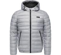 Gesteppte Winterjacke mit verstellbarer Kapuze "Vellos YOUMODO" Light Grey 4XL
