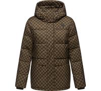 Steppjacke RAGWEAR "Wikesh Print", Damen, Gr. S (36), braun, Obermaterial: 100% Polyester. Innenfutter: 100% Polyester. Wattierung: 100% Polyester, gerade Po-bedeckend, hoch geschlossener Ausschnitt, 