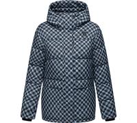 Steppjacke RAGWEAR "Wikesh Print", Damen, Gr. XXL (44), blau (hellblau), Obermaterial: 100% Polyester. Innenfutter: 100% Polyester. Wattierung: 100% Polyester, gerade Po-bedeckend, hoch geschlossener 