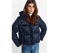 Steppjacke RICHROYAL, Damen, Gr. 36, midnight blau, Web, Obermaterial: 100% Polyamid, gerade normal, abnehmbar, Jacken Steppjacke, Winterjacke mit dezentem Leo-Print, abnehmbare Ärmel (47686653-36) mi