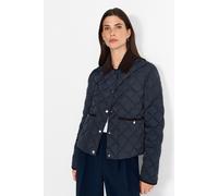 Steppjacke RICHROYAL, Damen, Gr. 42, blau (midnight blau), Web, Obermaterial: 100% Polyester, unifarben, regular fit normal, Rundhals, eingesetzt eingefasste Kante, Jacken Steppjacke, Mit Rundhalsauss