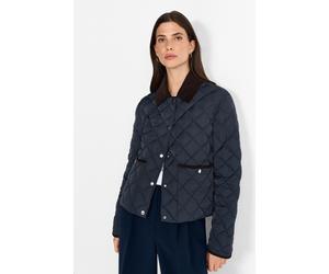 Steppjacke RICHROYAL, Damen, Gr. 42, blau (midnight blau), Web, Obermaterial: 100% Polyester, unifarben, regular fit normal, Rundhals, eingesetzt eingefasste Kante, Jacken Steppjacke, Mit Rundhalsauss