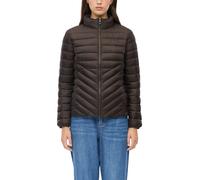 Steppjacke S.OLIVER, Damen, Gr. 34, braun, Web, Obermaterial: 100% Polyester, slim fit hüftlang, elastischer Bund, Jacken Steppjacke, Slim fit, schmale Passform (99654400-34) braun