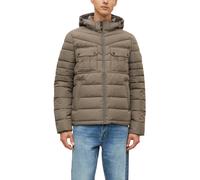 Steppjacke S.OLIVER, Herren, Gr. XXL, braun, Web, Obermaterial: 100% Polyester, unifarben, bequem hüftbedeckend, Rundhals, Bündchen, Jacken Steppjacke, mit Kapuze und Reißverschluss (58911351-XXL) bra