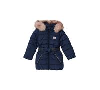 Steppjacke S.OLIVER JUNIOR, Jungen, Gr. 116, navy, Web, Obermaterial: 100% Polyester. Futter: 100% Polyester, unifarben, regular fit ca. Mitte Oberschenkel, Rundhals, Jacken Steppjacke, mit Glitzergür
