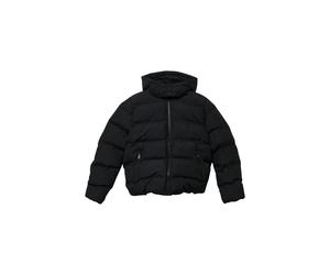 Steppjacke S.OLIVER JUNIOR, Jungen, Gr. 134/140, schwarz, Web, Obermaterial: 100% Polyester. Futter: 100% Polyester, unifarben, bequem hüftlang, Rundhals, Jacken Steppjacke, mit Kapuze, Winterjacke fü