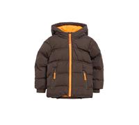 Steppjacke S.OLIVER JUNIOR, Jungen, Gr. 98, braun, Web, Obermaterial: 100% Polyester. Futter: 100% Polyester, normal, angesetztes Bündchen, Jacken Steppjacke, mit Kontrastdetails, wärmend (57532005-98