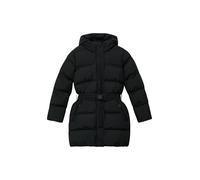 Steppjacke S.OLIVER JUNIOR, Mädchen, Gr. 146/152, schwarz, Steppware, Obermaterial: 100% Polyester, unifarben, loose fit normal, Jacken Steppjacke, mit Kapuze (97008768-146) schwarz