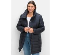 Steppjacke SHEEGO, Damen, Gr. 52, blau (tiefblau), 100% Polyamid, unifarben, Jacken (58947064-52) tiefblau