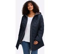 Steppjacke SHEEGO, Damen, Gr. 52, schwarz (tiefblau), 100% Polyamid, Bündchen:95% Polyester, 5% Elasthan, Wattierung:100% Polyester, unifarben, Jacken Steppjacke (47637651-52) tiefblau