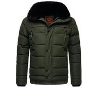 STONE HARBOUR warme Herren Winter Steppjacke mit Kapuze Witaas Olive Gr. 3XL